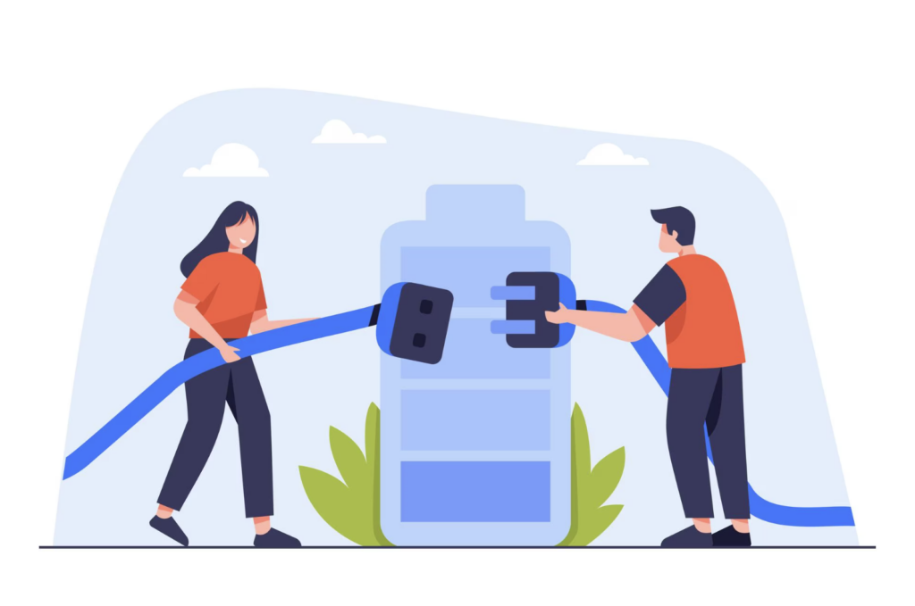 Illustration expliquant l’importance d’utiliser un chargeur de qualité pour protéger et optimiser la batterie d’un appareil.